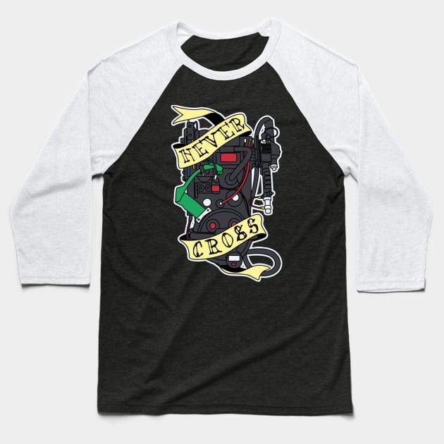 Never Cross Baseball T-Shirt by cudatron